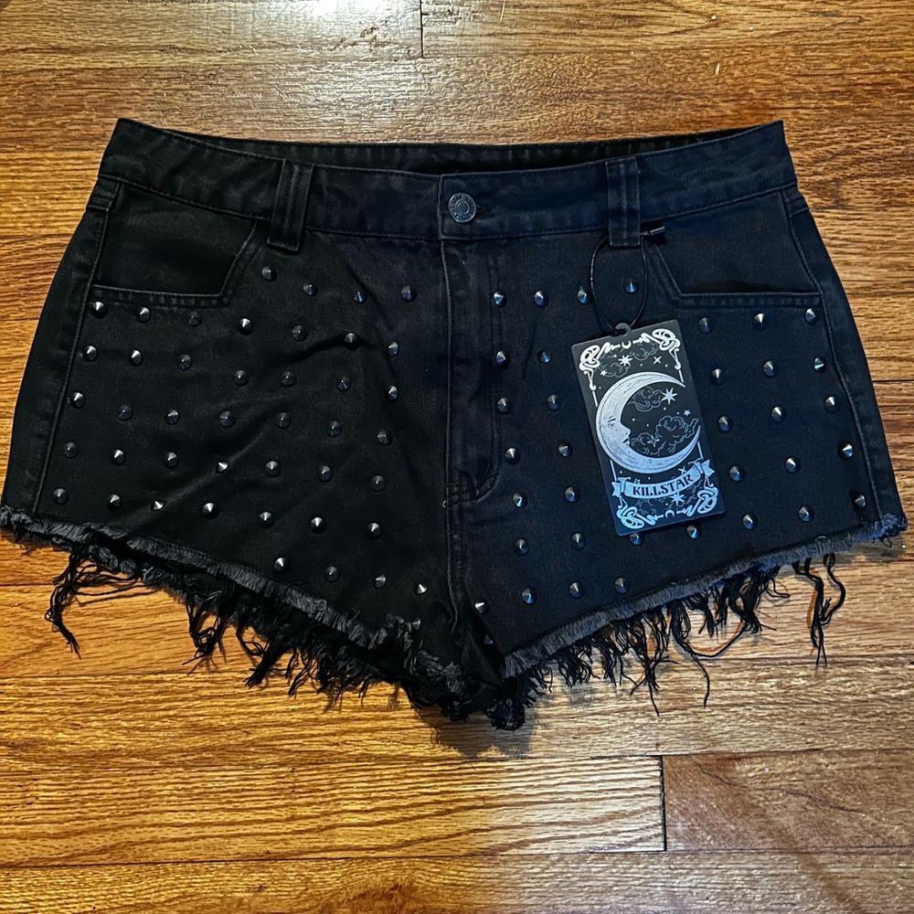 Killstar | Liberty Studded Shorts
